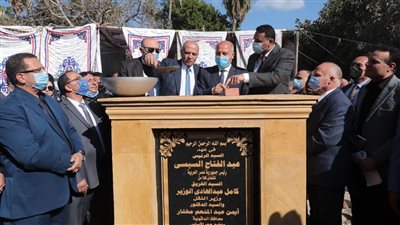 وزير النقل يضع حجر أساس مشروع «تحيا مصر المنصورة»