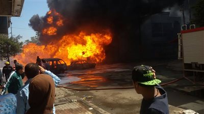 السيطرة على حريق مخزن داخل مستشفى منشية البكرى دون إصابات