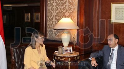 نصر وسفير أوكرانيا يناقشان ترتيبات الدورة السابعة للجنة المشتركة