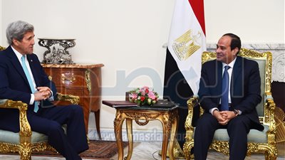 السيسي يستقبل جون كيرى لبحث المستجدات على الساحة الدولية