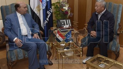 مميش يستقبل رئيس البنك الآسيوي للاستثمار في البنية التحتية