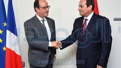 السيسى يبحث سبل التعاون المشترك مع نظيره الفرنسى بالأمم المتحدة 
