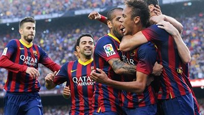 برشلونه يواصل انتصاراته في الدورى الإسبانى ويهزم لاس بالماس بصعوبة