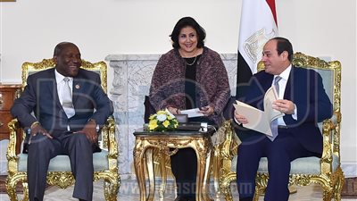 السيسي يستقبل نائب رئيس كوت ديفوار لبحث تعزيز العلاقات المشتركة