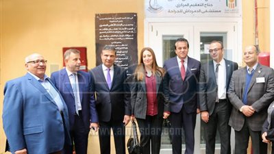 افتتاح جناح التعقيم بمستشفى الدمرداش.. والبنك الأهلي يساهم بـ7 ملايين في التطوير