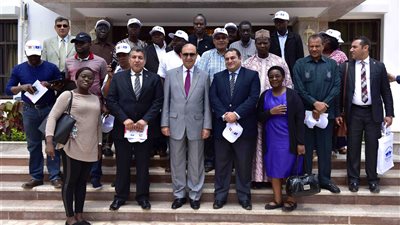 مهاب مميش يستقبل وفد رؤساء اتحادات الإذاعة والتلفزيون الأفارقة
