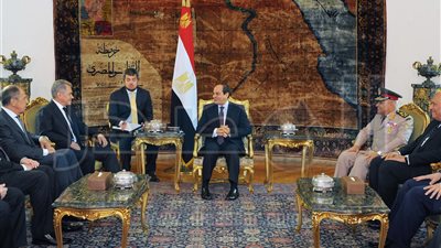 وزيرالخارجية الروسى يؤكد دعم بلاده لمصر فى محاربة الإرهاب (صور)