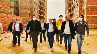 مسئولو جهاز «أكتوبر الجديدة» يتابعون تنفيذ 24888 وحدة بمبادرة «سكن كل المصريين»