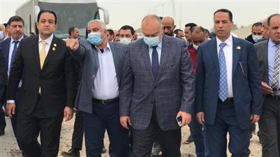 وفد «نقل النواب» يتفقد أعمال تطوير الطرق ببرج العرب الجديدة