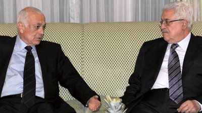 الرئيس الفلسطيني يستقبل أمين عام جامعة الدول العربية