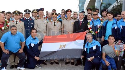 عودة بعثة المنتخبات العسكرية بعد انتهاء دورة الألعاب بكوريا الجنوبية