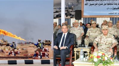 بالصور.. وزير الدفاع يشهد بيان عملي للحرب الكيميائية 