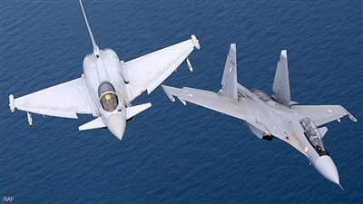 التايفون البريطانية تعترض سوخي الروسية في البلطيق