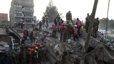 فقدان 15 شخصا في انهيار مبنى بكينيا