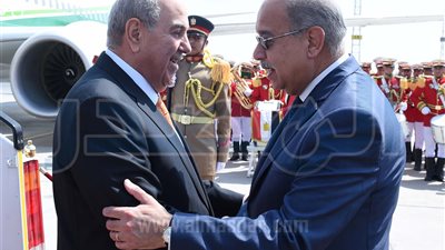 شريف إسماعيل يستقبل نائب الرئيس العراقي