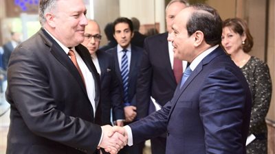 السيسي يلتقي وزير الخارجية الأمريكية لبحث القضايا السياسية والأمنية بالمنطقة