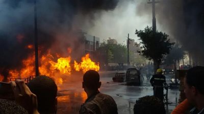 استقرار حالة الضابط المصاب في انفجار المعادي