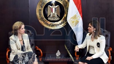 سحر نصر تبحث مع سفيرة بلجيكا زيادة اسثتمارات بلادها في مصر