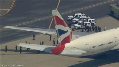 هبوط اضطراري لطائرة بريطانية بسبب تهديد بقنبلة