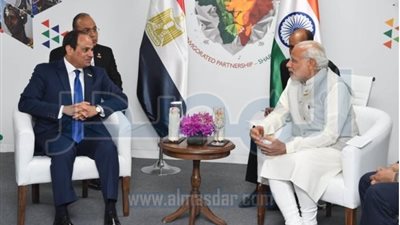 السيسى يلتقى رئيس وزراء الهند ويدعو الشركات الهندية للاستفادة من فرص الاستثمار بقناة السويس
