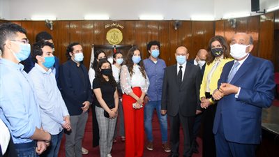 وفد شباب الدارسين بالخارج يزور مجلس الدولة