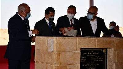 وضع حجر الأساس لاستاد النادي الأهلي