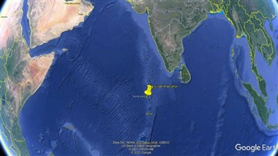 سقوط الصاروخ الصيني في المحيط الهندي