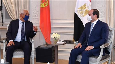 السيسي يبحث مع رئيس وزراء البرتغال سبل تعزيز العلاقات الثنائية