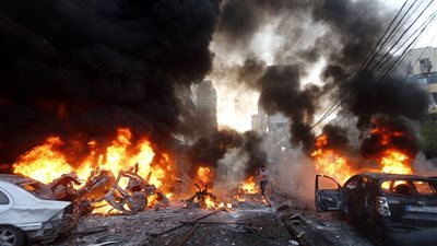 انفجار ضخم يهز العاصمة اللبنانية بيروت 