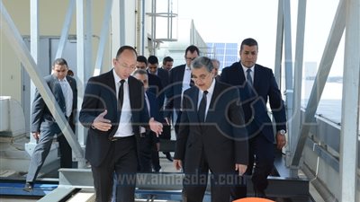 وزيرالكهرباء يفتتح محطة الطاقة الشمسية لبنك كريديه أجريكول مصر (صور)