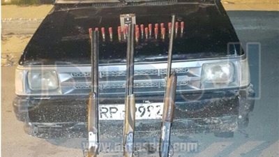 الشرطة تضبط 3 بنادق خرطوش بالعلمين