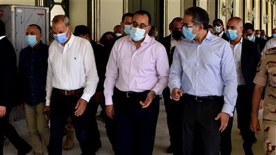 رئيس الوزراء يتفقد أعمال ترميم قصر محمد علي باشا في شبرا