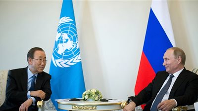 بوتين وبان كي مون يبحثان الوضع في سوريا