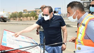 السيسي يتابع أعمال التطوير والصيانة الشاملة للطريق الدائري