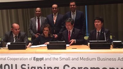 سحر نصر توقع إعلان نوايا للتعاون مع كوريا الجنوبية