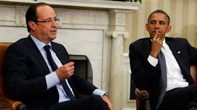 أولاند يجتمع بأوباما بباريس على مأدبة عشاء