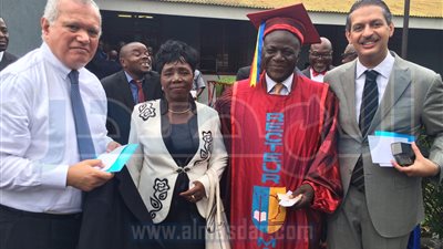 العرابي يشهد حفل منح الدكتوراه الفخرية لرئيس وزراء الكونغو