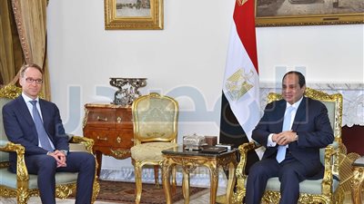 صور: تفاصيل لقاء السيسي ورئيس البنك المركزي الألماني 