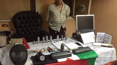 ضبط مسجل خطر لقيامه بتصنيع العبوات المتفجرة