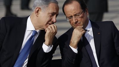 الرئيس الفرنسي يلتقي رئيس الوزراء الإسرائيلي على هامش قمة المناخ