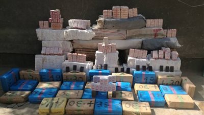 القوات المسلحة: ضبط مليون و250 ألف قرص ترامادول على الحدود الغربية