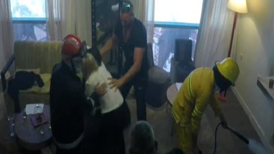  فيديو: لحظات رعب رامز جلال بعد اكتشاف تامر هجرس للمقلب