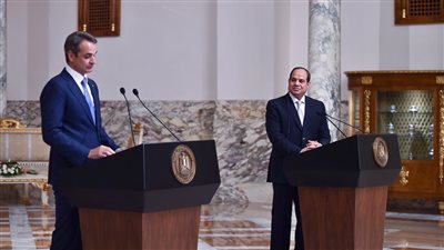 نص كلمة السيسي خلال المؤتمر الصحفي مع رئيس الوزراء اليوناني
