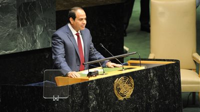 السيسي يلقي بيان مصر أمام الجمعية العامة للأمم المتحدة مساء اليوم
