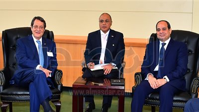 السيسى يناقش مع نظيره القبرصى مجالات التعاون بين البلدين 