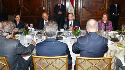 السيسي يبحث مع رئيس المجلس الأوروبي قضية الهجرة وتسوية الأزمة الليبية