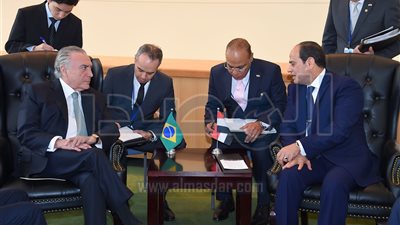 السيسي يبحث رئيس البرازيل إنهاء إجراءات التصديق على اتفاقية التجارة الحرة