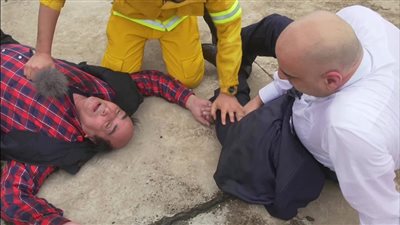 فيديو: عبد الله مشرف يفقد الوعي و