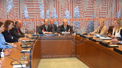 السيسى يبحث مع رئيس الوزراء الإيطالى توطيد العلاقات المشتركة بين البلدين