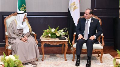الرئيس السيسى يستقبل أمير الكويت فى «شرم الشيخ»